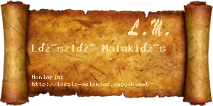 László Malakiás névjegykártya